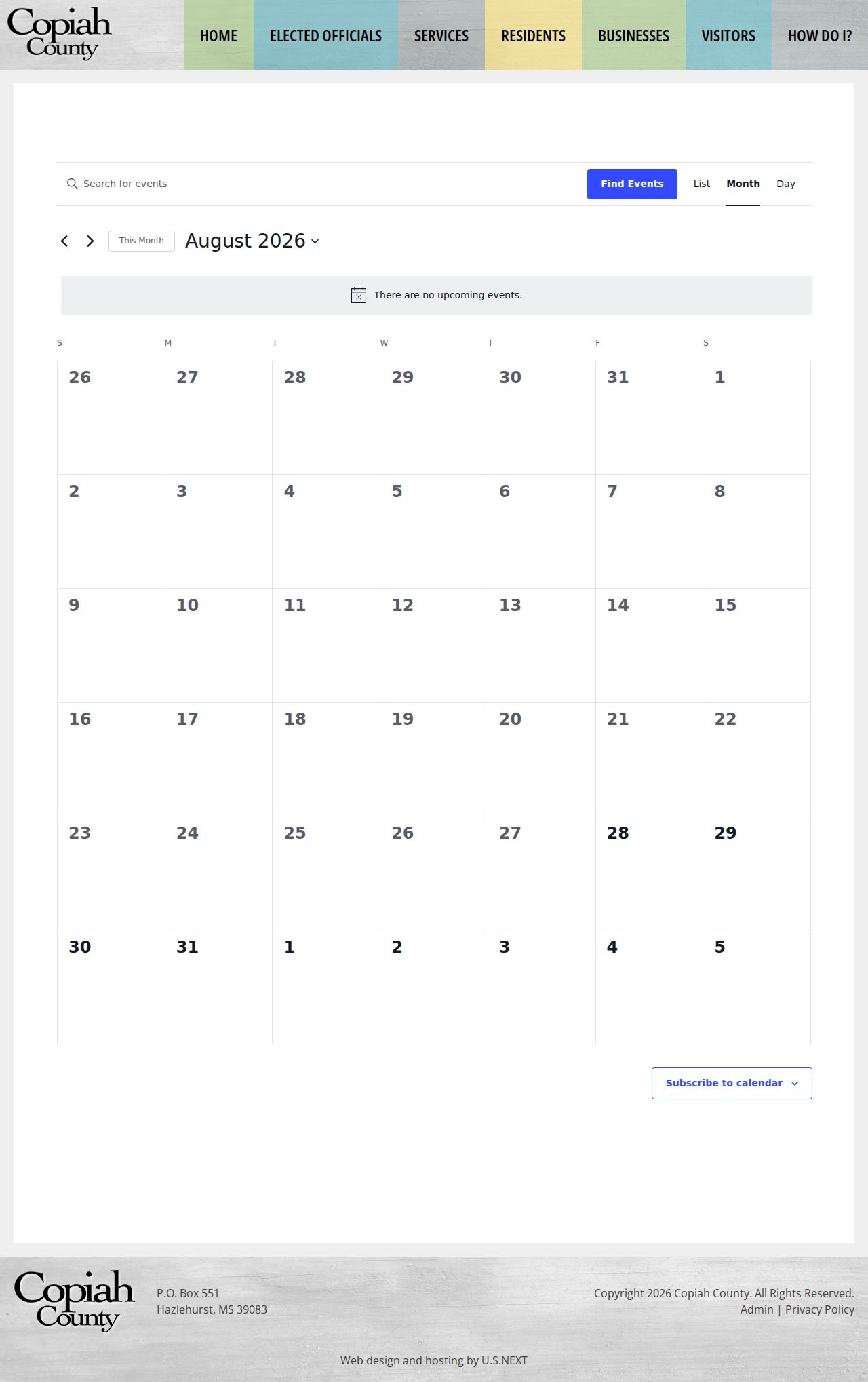 Copiah County court calendar office closure notice