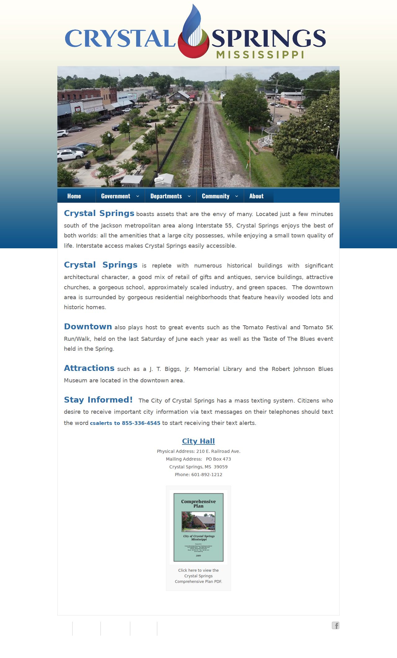 Crystal Springs court docket civic history and official city context
