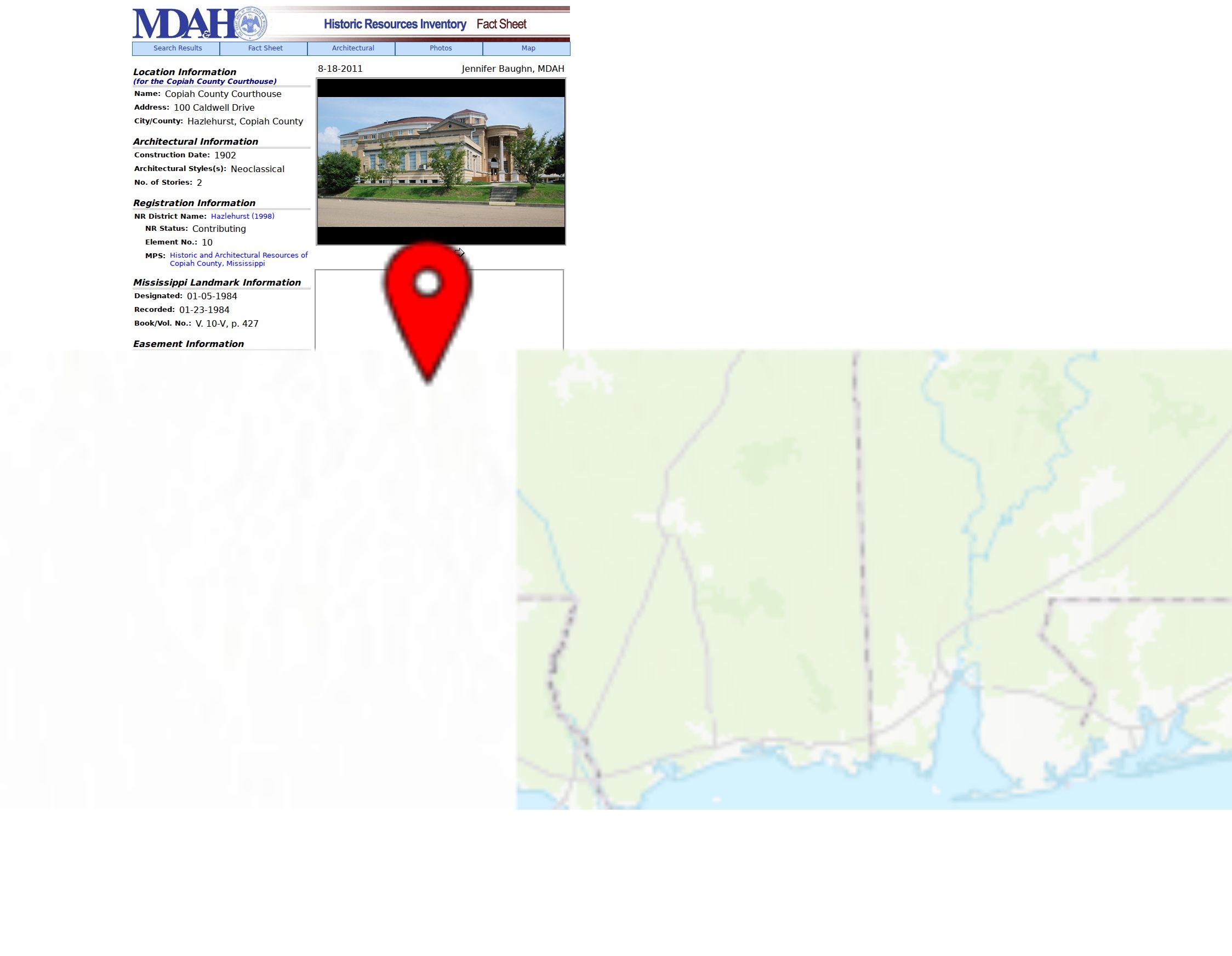 Hazlehurst court docket county courthouse history and record access context