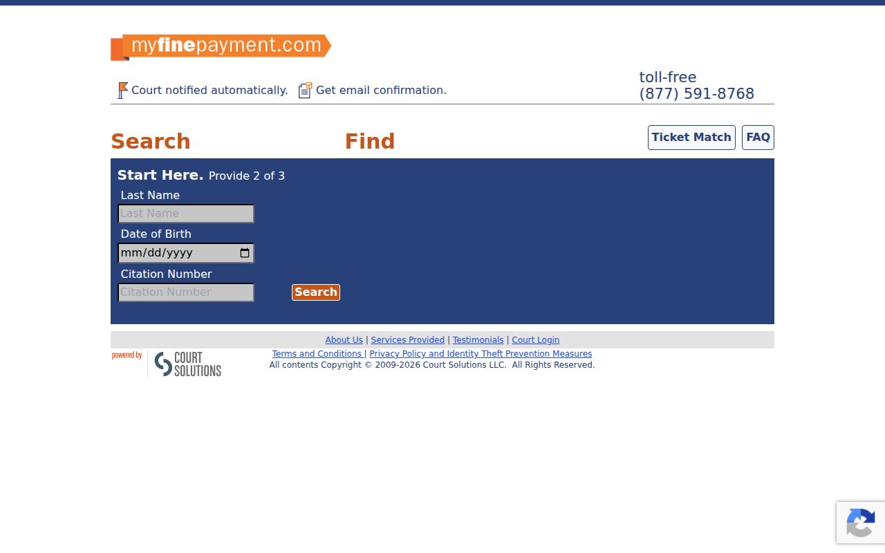 Copiah County traffic court records county-linked online payment portal