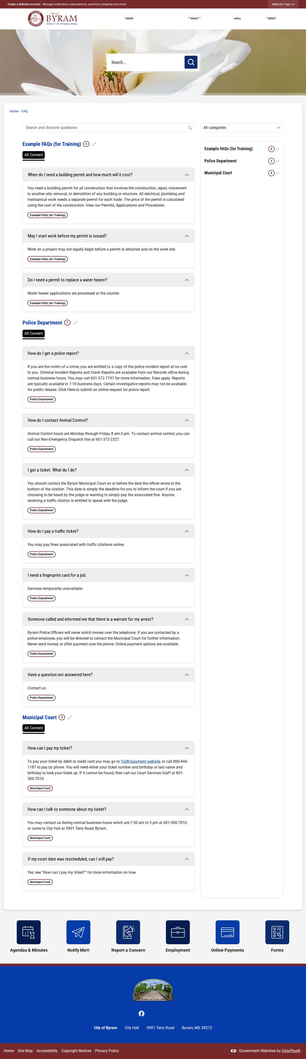 Copiah County traffic court records comparison with municipal citation date and payment lookup fields